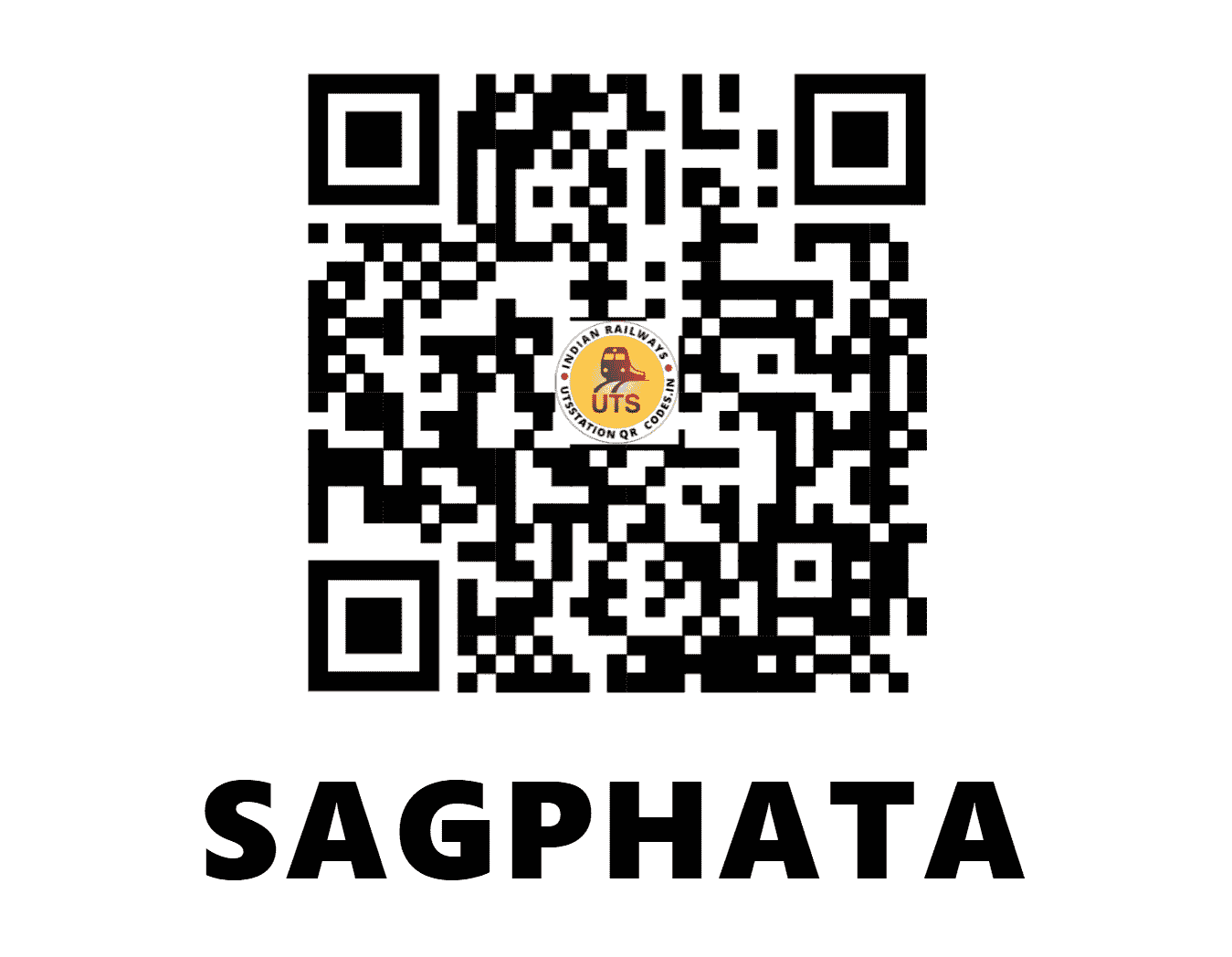 UTS QR Code for SAGPHATA - SXA - CR (MADHYA PRADESH)